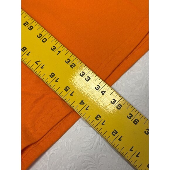 Hanes Big Dogs Mens Orange Graphic T-Shirt Size 3XL It's Five O'Clock Somewhere - Picture 8 of 10